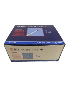 BD Micro-Fine Plus U100 1ml Syringe (Box of 100)