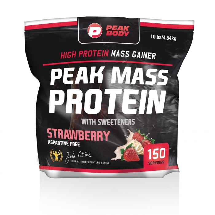 Peak Mass Protein 10lb 4 54kg Peak Body Nutrition Peak Body