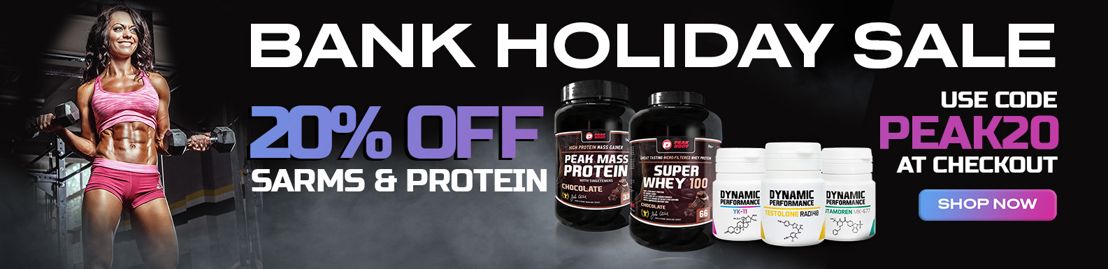 20% off SARMs and Protein - Enter PEAK20 at checkout