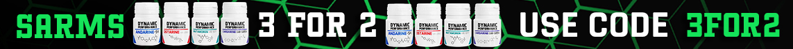 3 FOR 2 on SARMS - Enter Code 3FOR2 at checkout